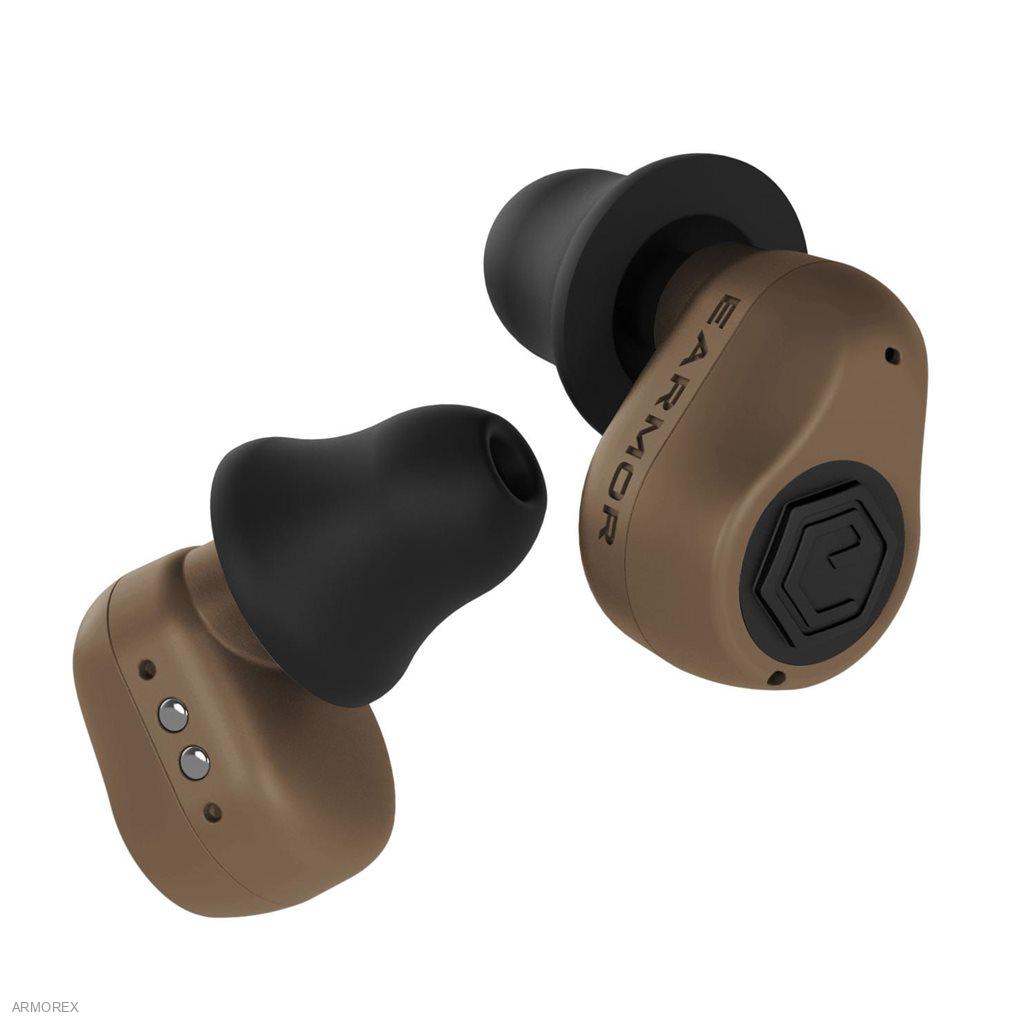 EARMOR M23T Ai - elektronické špunty do uší - Coyote brown