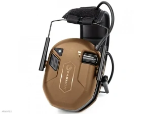 Střelecká elektronická sluchátka EARMOR M300A - Coyote Brown