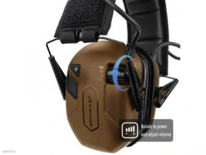 Střelecká elektronická sluchátka EARMOR M300T - Coyote Brown