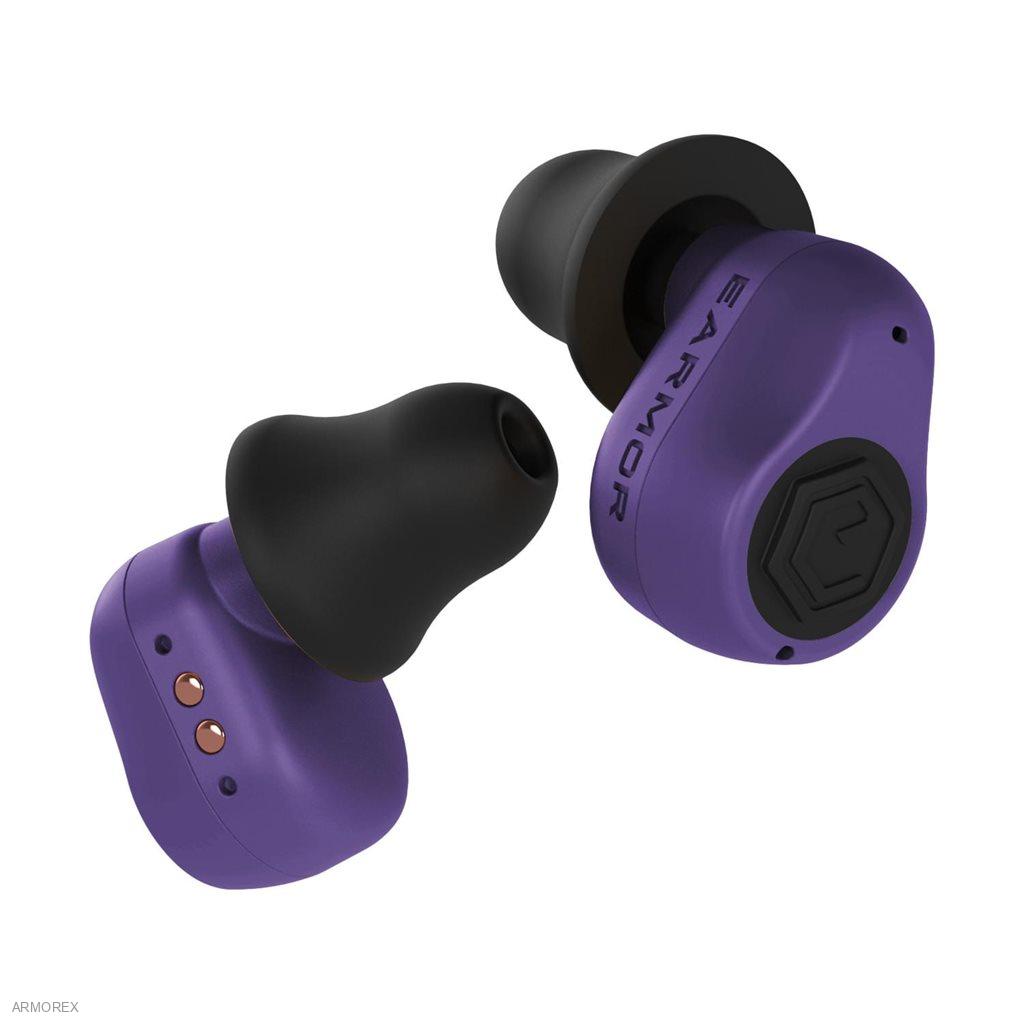 EARMOR M23T Ai - elektronické špunty do uší - spectre purple