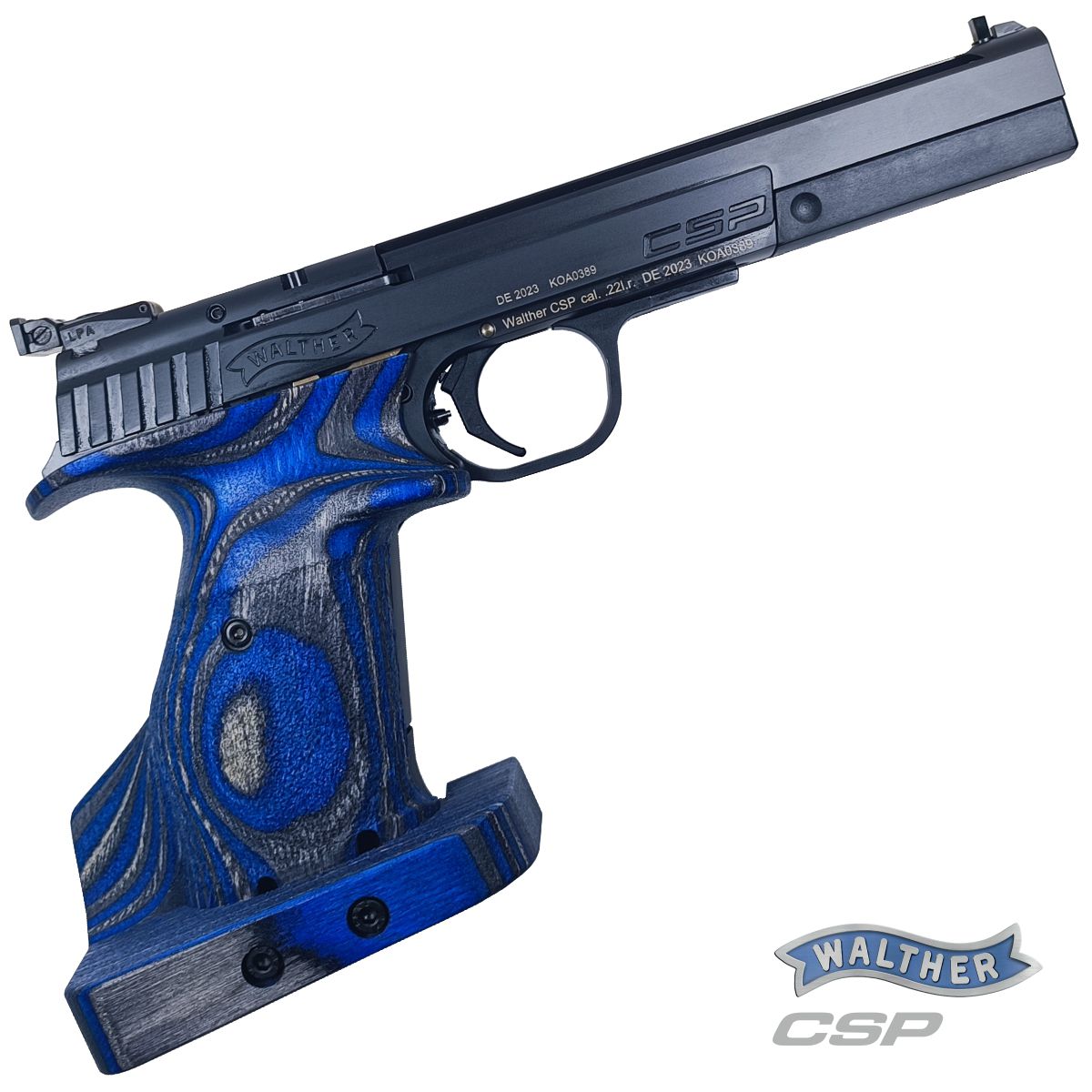 WALTHER CSP EXPERT BLUE ANGEL .22 LR, PISTOLE SAMONABÍJECÍ SPORTOVNÍ