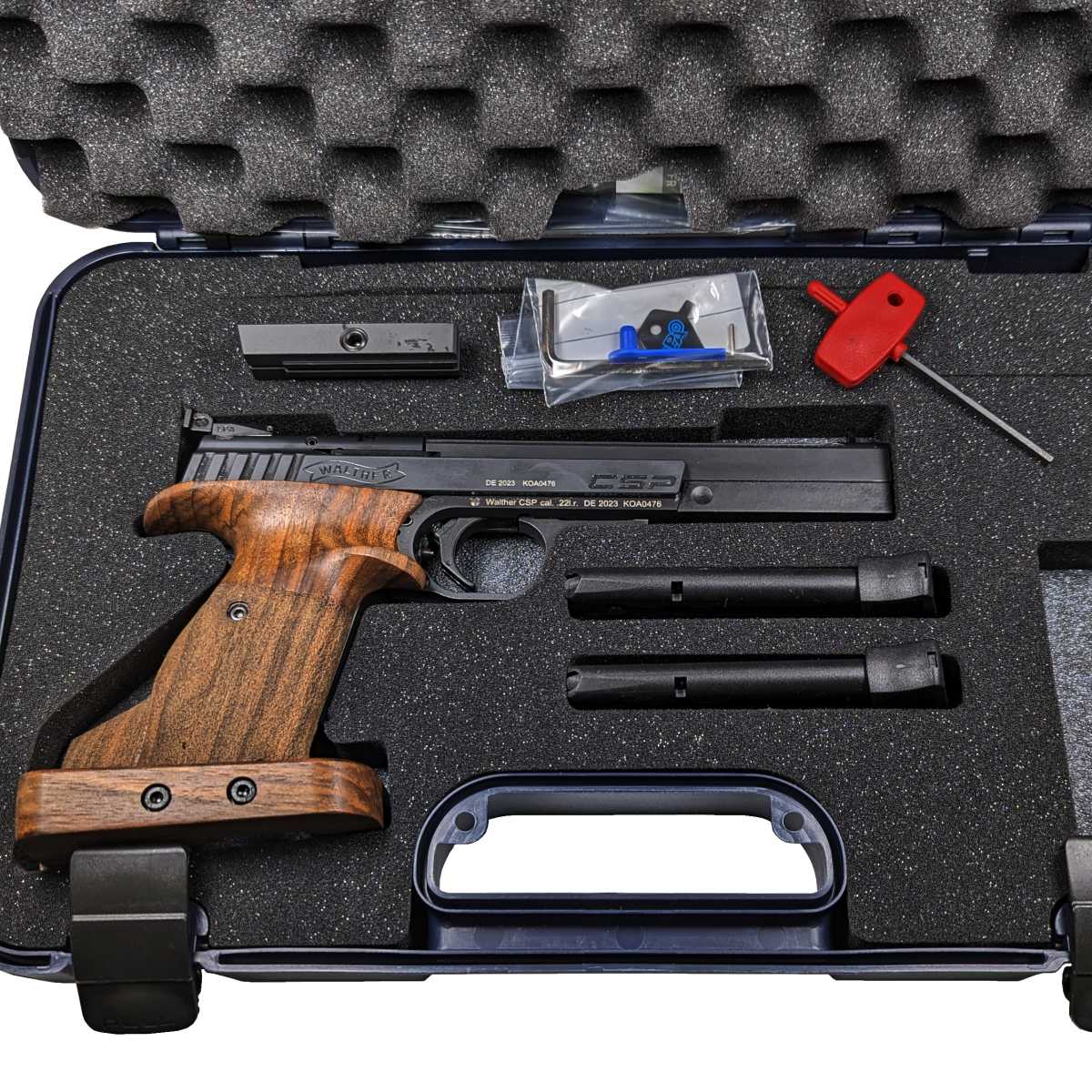 WALTHER CSP EXPERT WALNUT .22 LR, PISTOLE SAMONABÍJECÍ SPORTOVNÍ