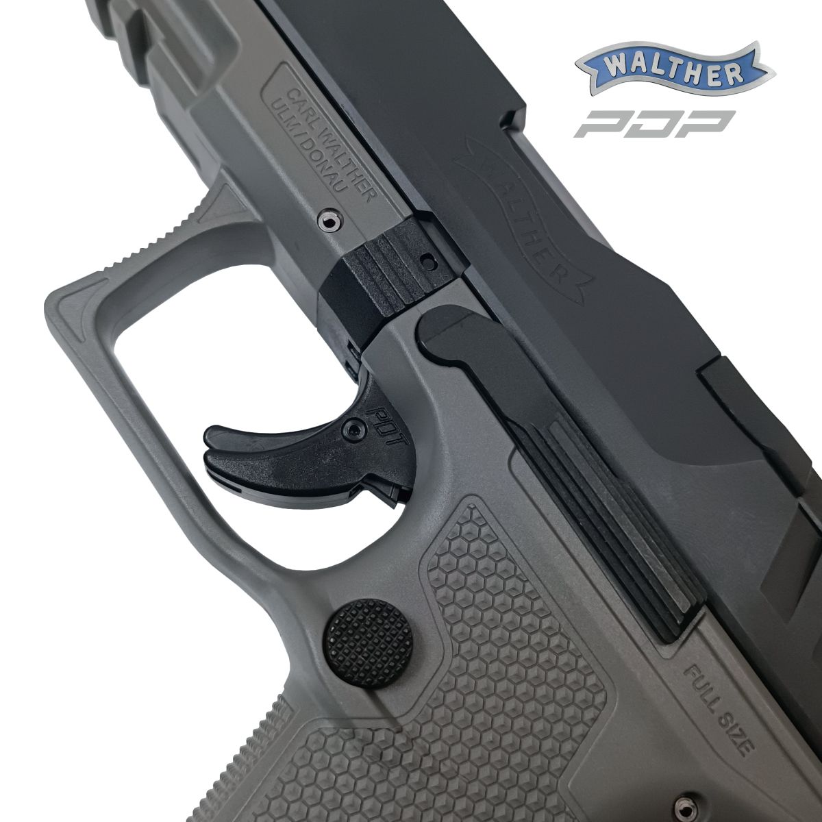 WALTHER PDP FULL SIZE TUNGSTEN GREY 4,5‘‘, 9 MM LUGER, PISTOLE SAMONABÍJECÍ