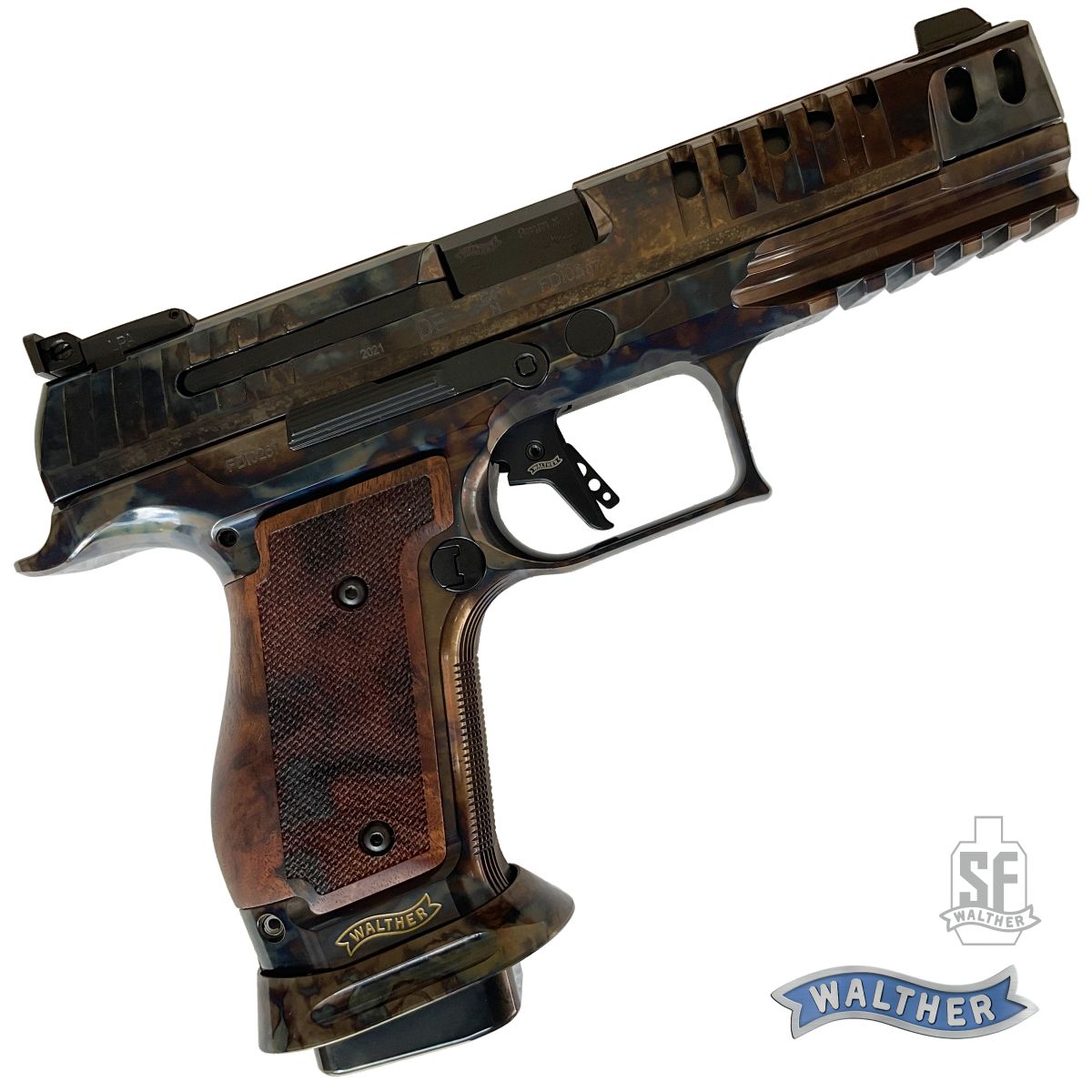 WALTHER Q5 MATCH STEEL FRAME VINTAGE, 5", 9 MM LUGER, PISTOLE SAMONABÍJECÍ
