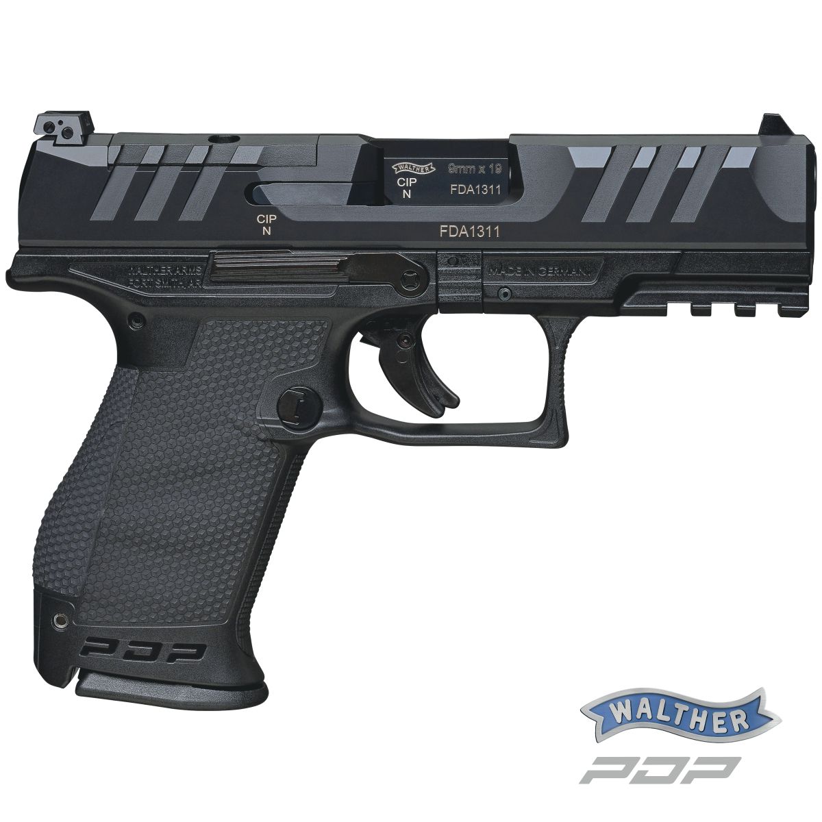WALTHER PDP COMPACT 4‘‘, 9 MM LUGER, PISTOLE SAMONABÍJECÍ