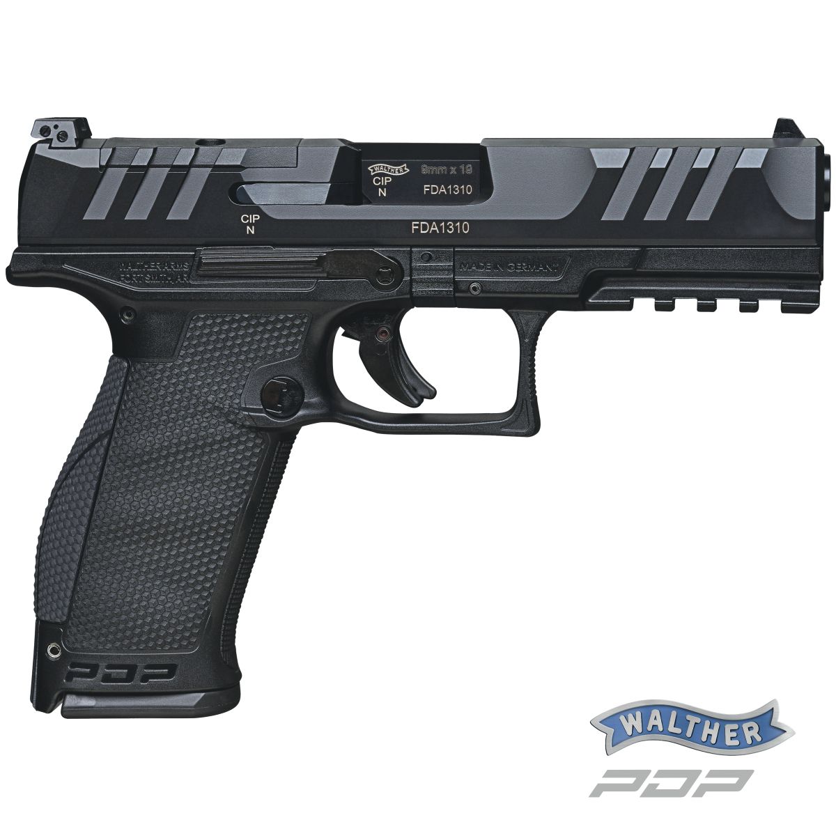 WALTHER PDP FULL SIZE 4,5‘‘, 9 MM LUGER, PISTOLE SAMONABÍJECÍ