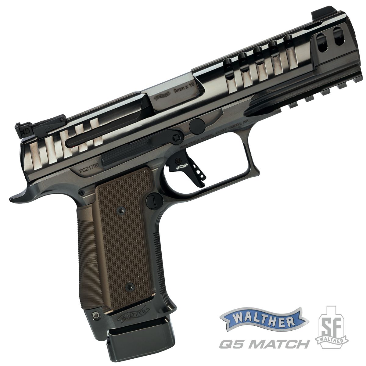 WALTHER Q5 MATCH STEEL FRAME BLACK DIAMOND 5", 9 MM LUGER, PISTOLE SAMONABÍJECÍ