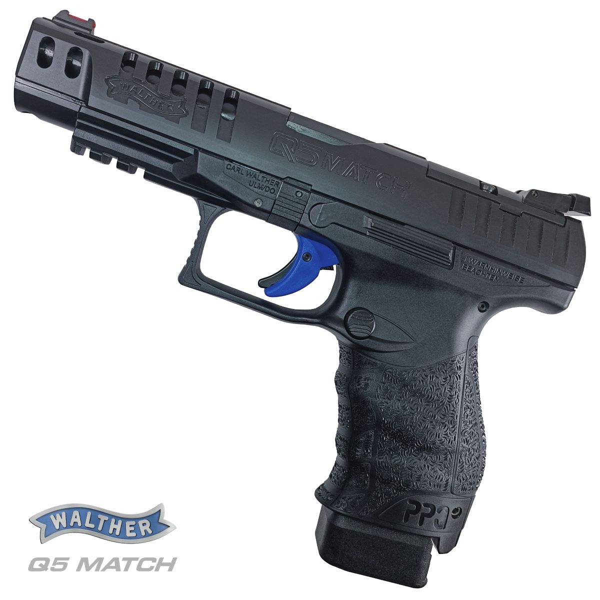 WALTHER Q5 MATCH CHAMPION 5", 9 MM LUGER, PISTOLE SAMONABÍJECÍ