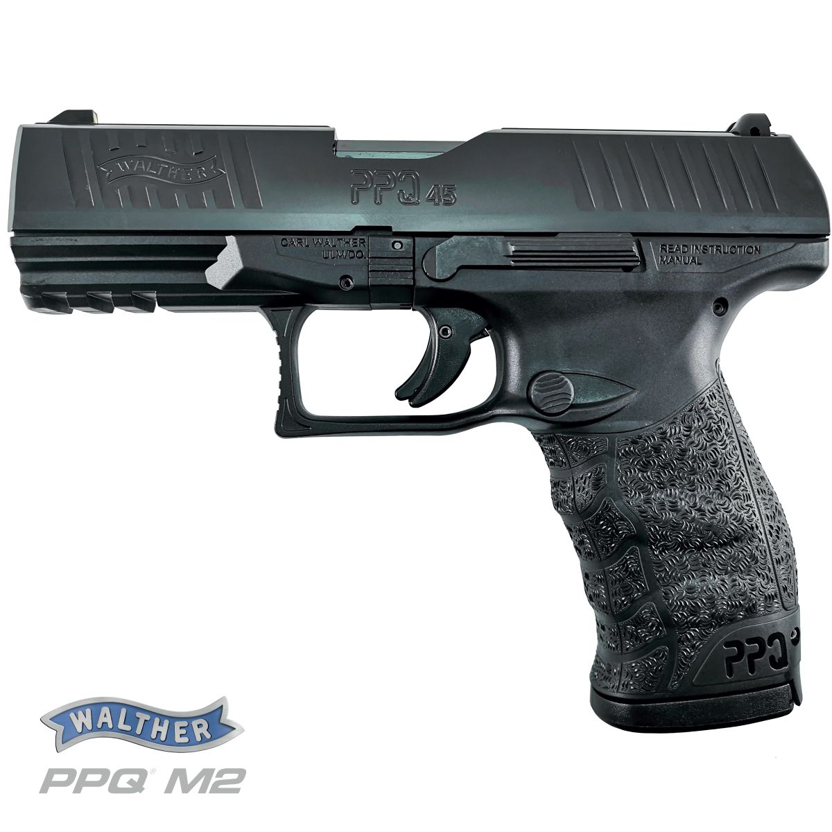 WALTHER PPQ M2, PISTOLE SAMONABÍJECÍ RÁŽE 45 AUTO
