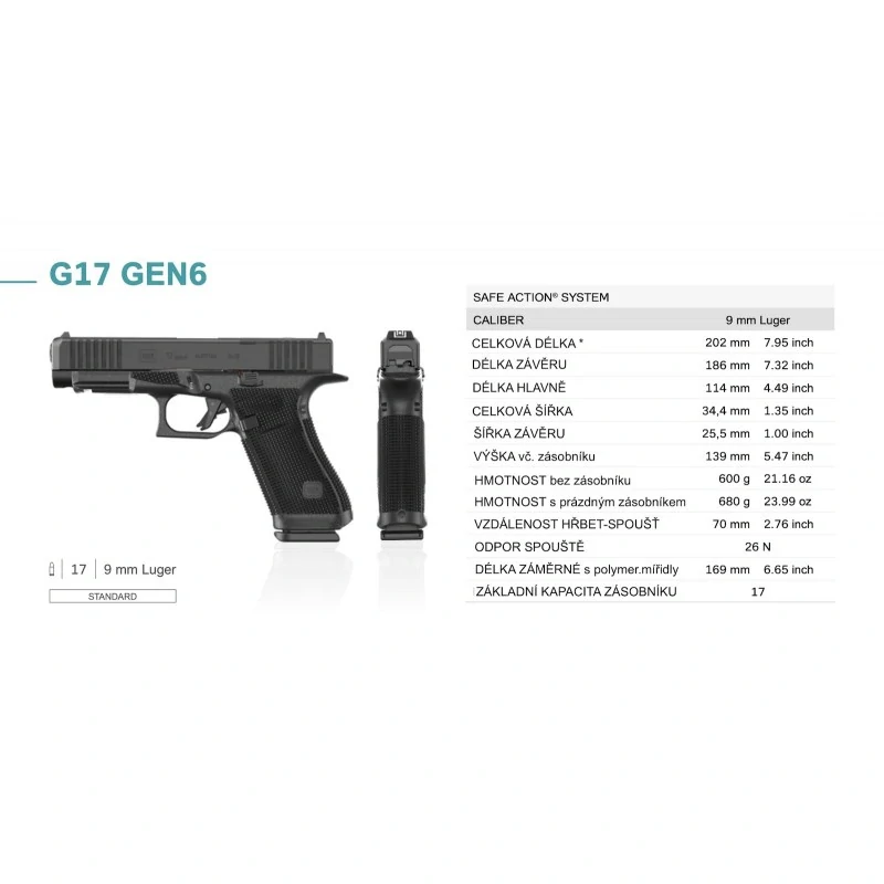 Glock 17 Gen6 - G17 9x19 standard