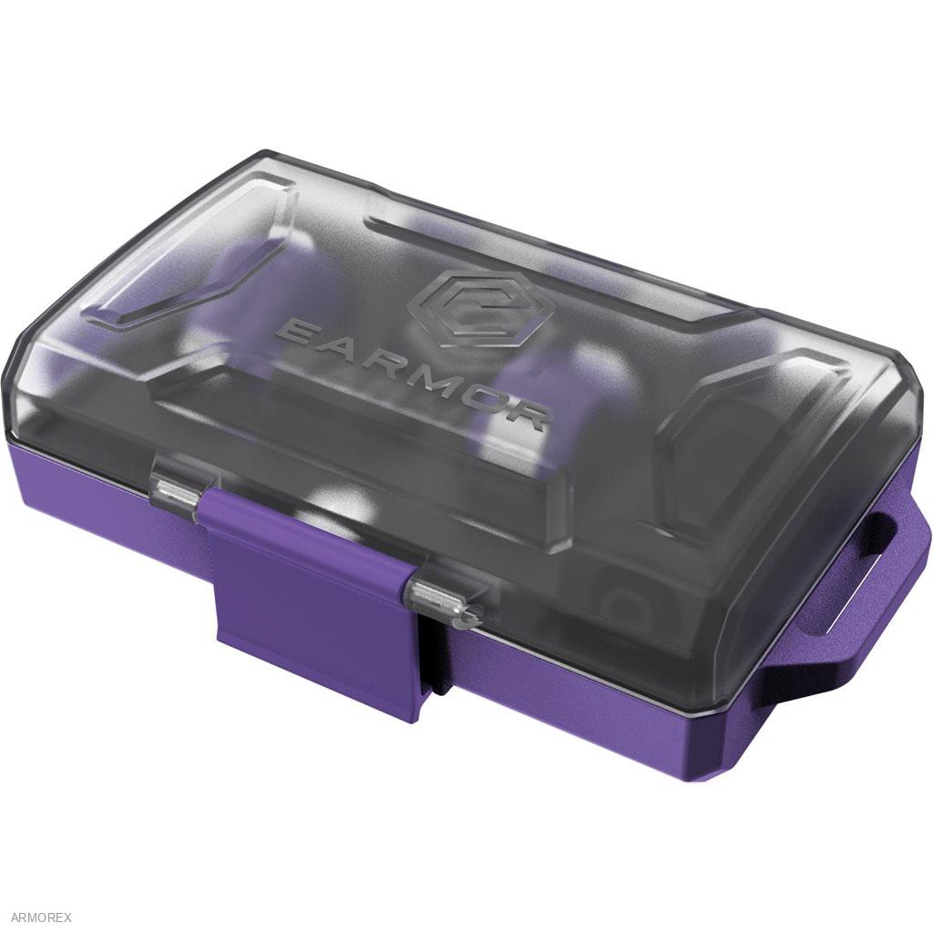 EARMOR M23T Ai - elektronické špunty do uší - spectre purple