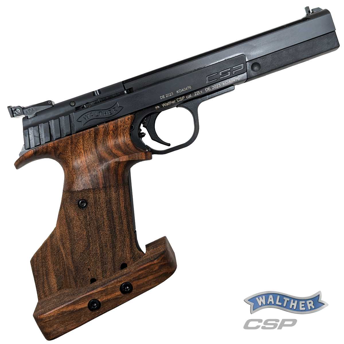 WALTHER CSP EXPERT WALNUT .22 LR, PISTOLE SAMONABÍJECÍ SPORTOVNÍ