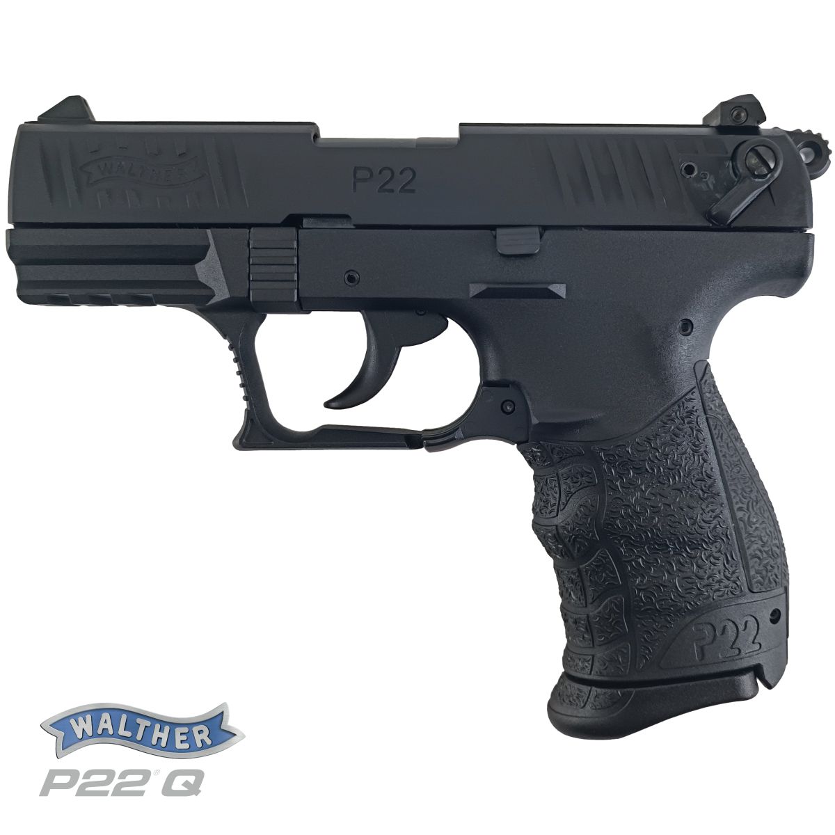 WALTHER P22Q 3,42", 22LR, PISTOLE SAMONABÍJECÍ, ČERNÁ