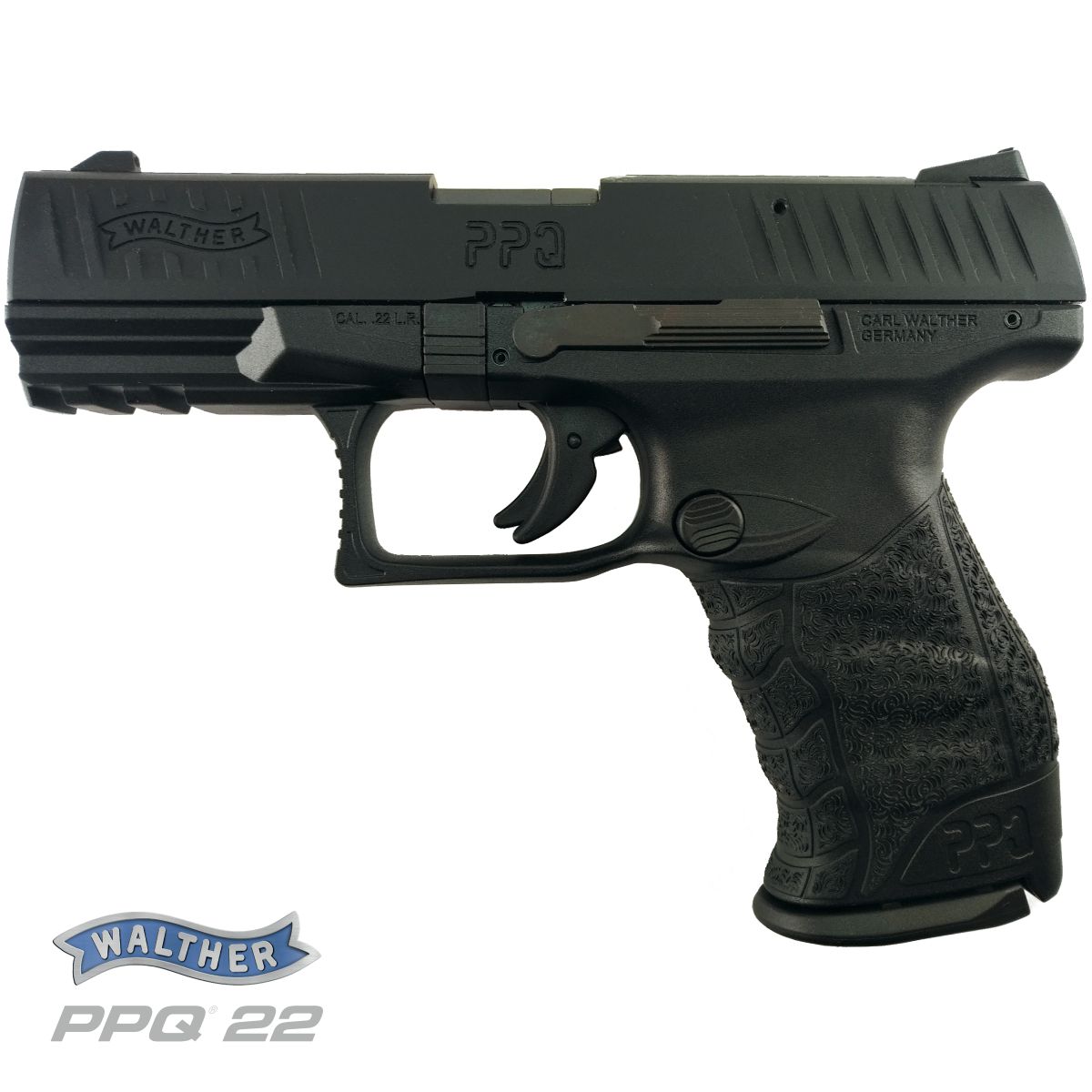 WALTHER PPQ M2 4" 22 LR, PISTOLE SAMONABÍJECÍ, ČERNÁ