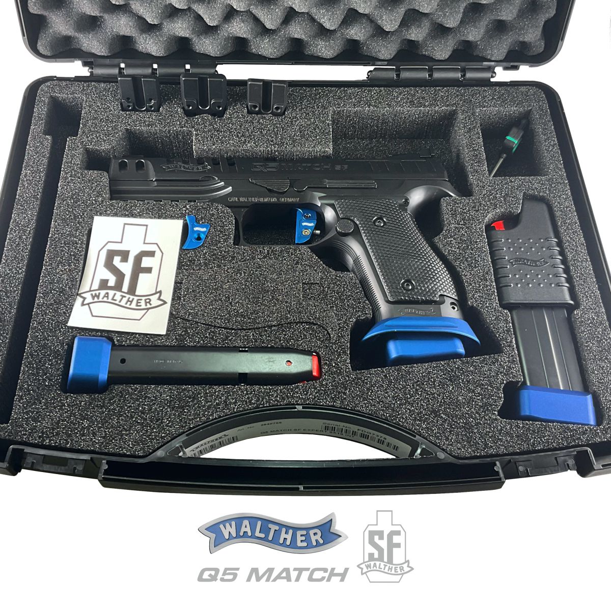 WALTHER Q5 MATCH STEEL FRAME EXPERT 5", 9 MM LUGER, PISTOLE SAMONABÍJECÍ