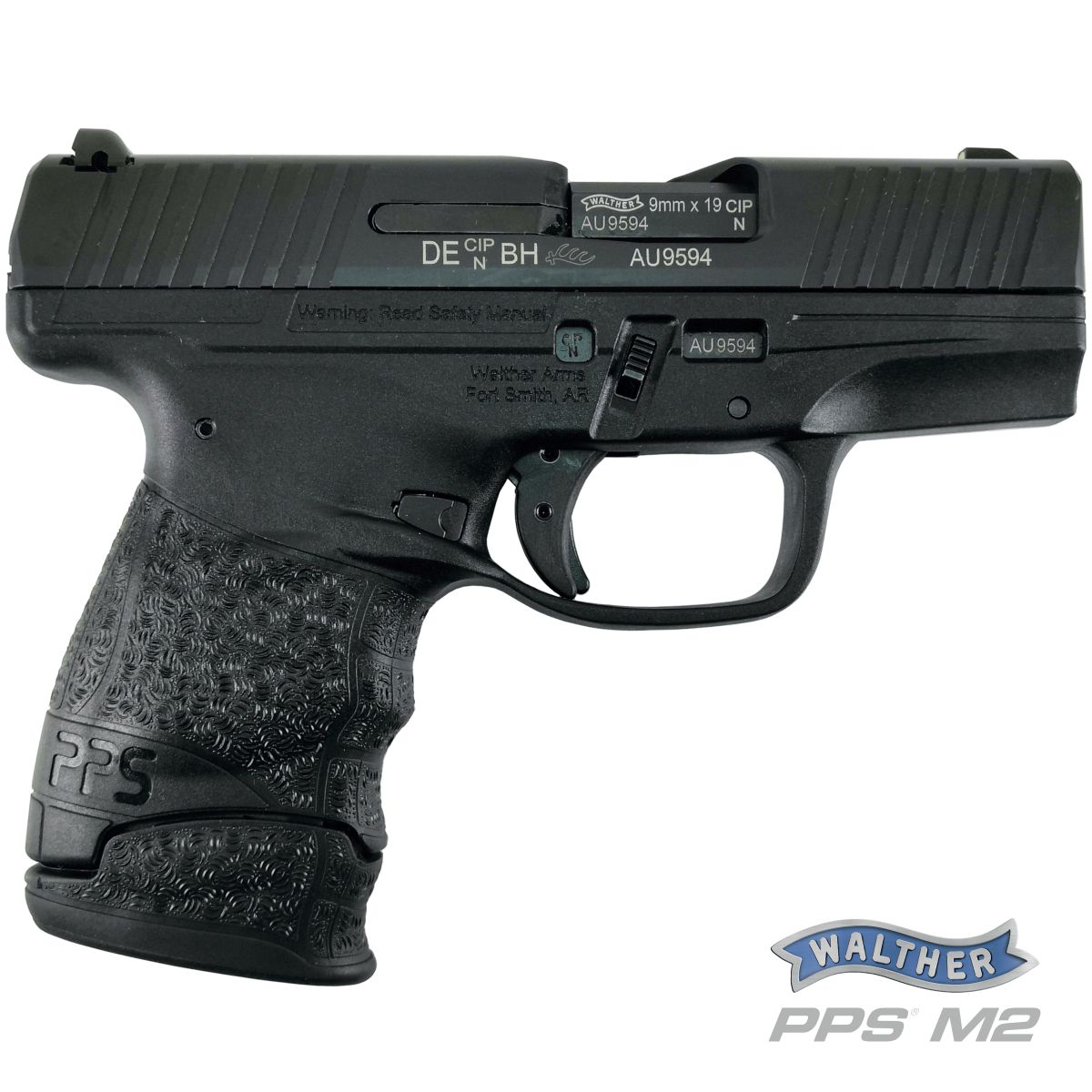 WALTHER PPS M2 POLICE SET, 9 MM LUGER, PISTOLE SAMONABÍJECÍ