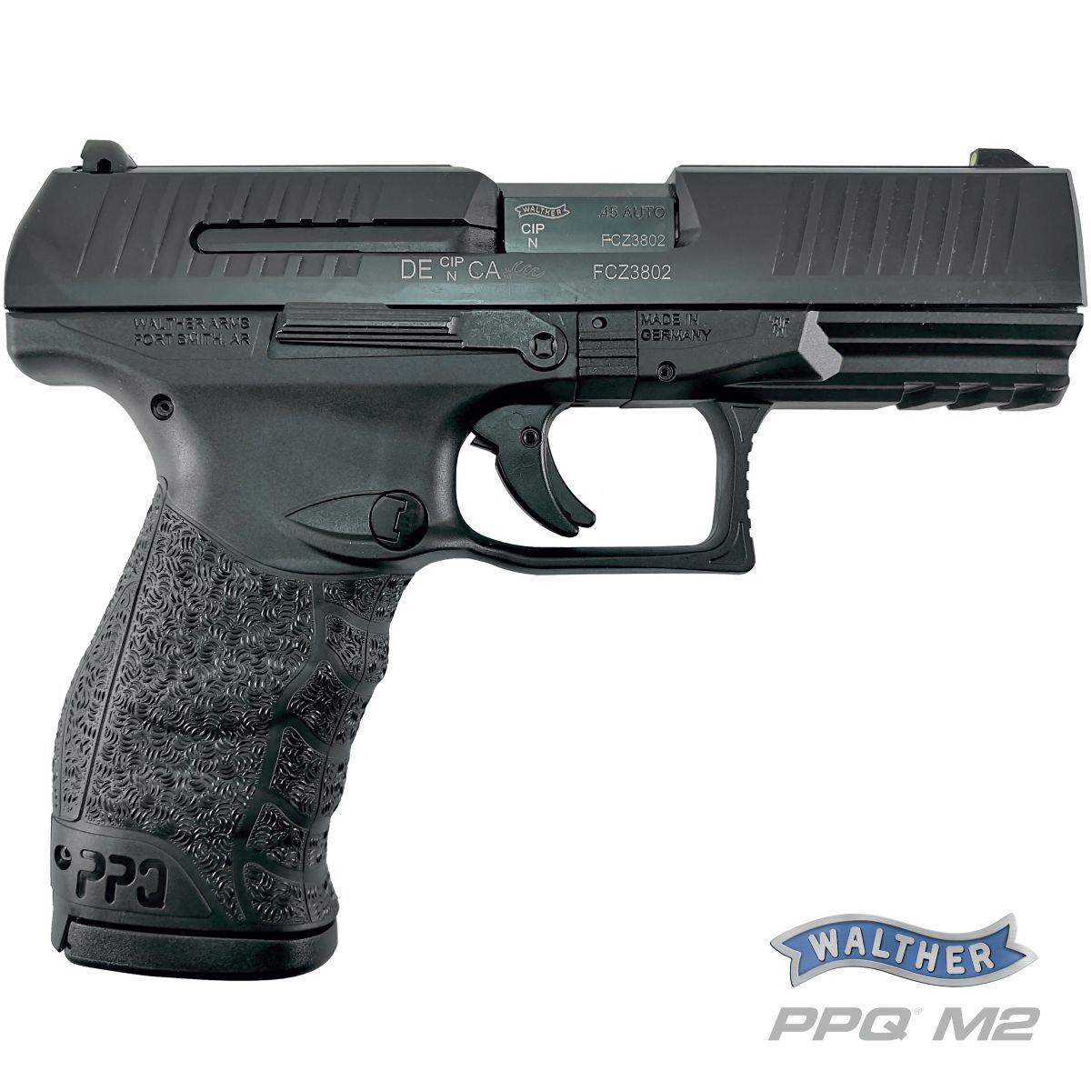 WALTHER PPQ M2, PISTOLE SAMONABÍJECÍ RÁŽE 45 AUTO