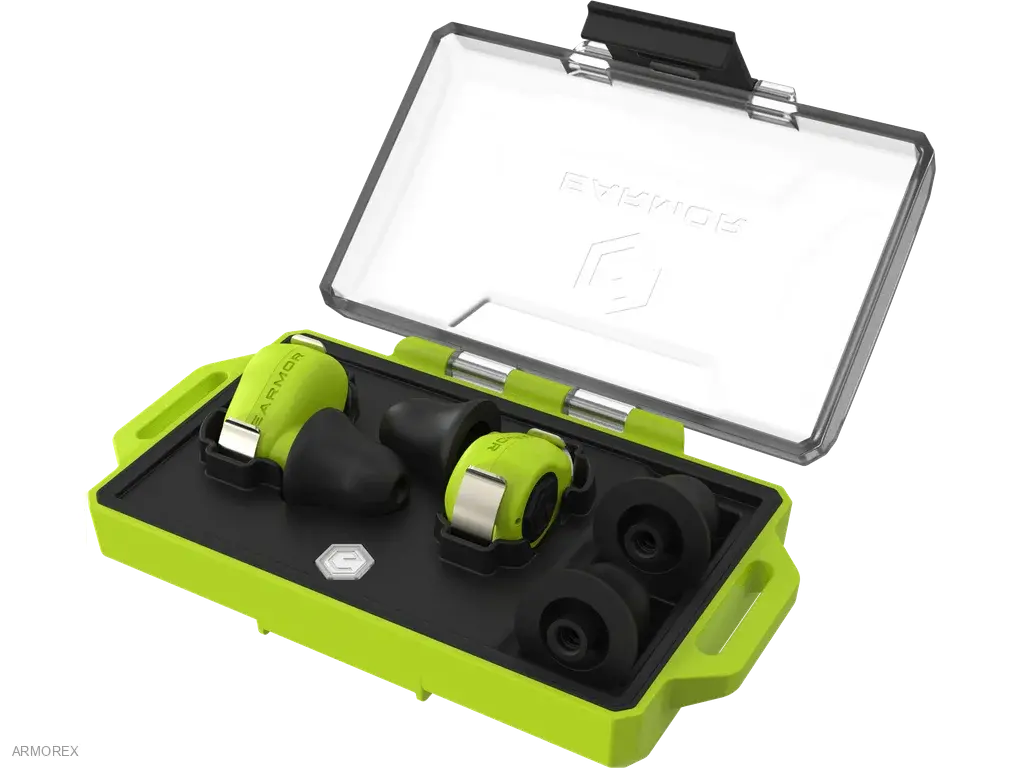 EARMOR M23T Ai - elektronické špunty do uší - tracer green