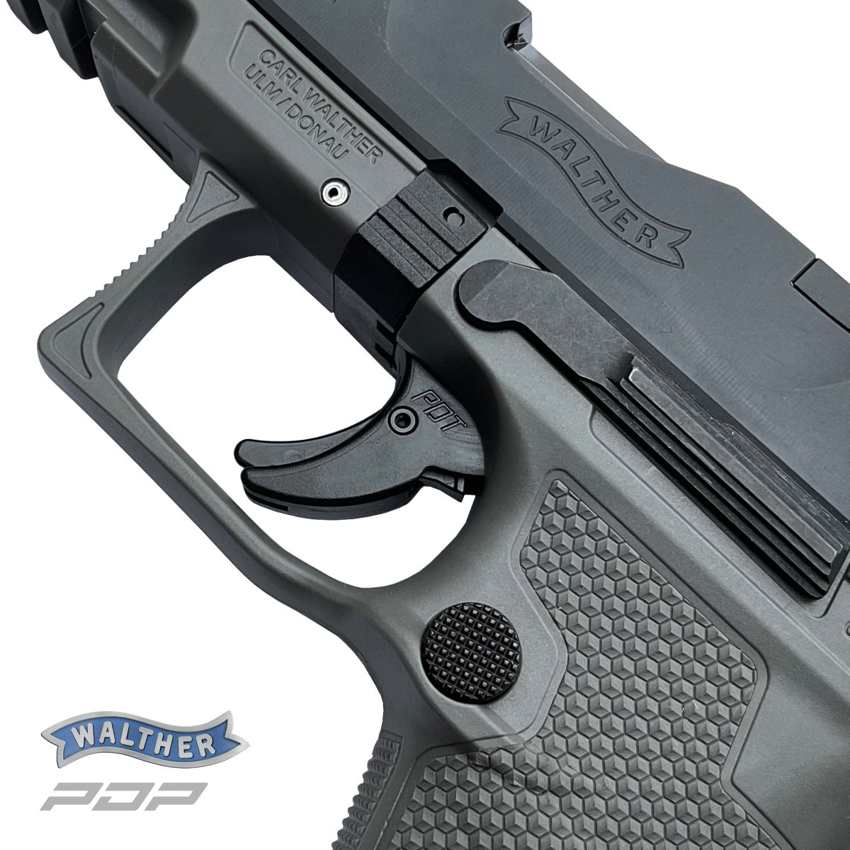 WALTHER PDP COMPACT TUNGSTEN GREY 4‘‘, 9 MM LUGER, PISTOLE SAMONABÍJECÍ