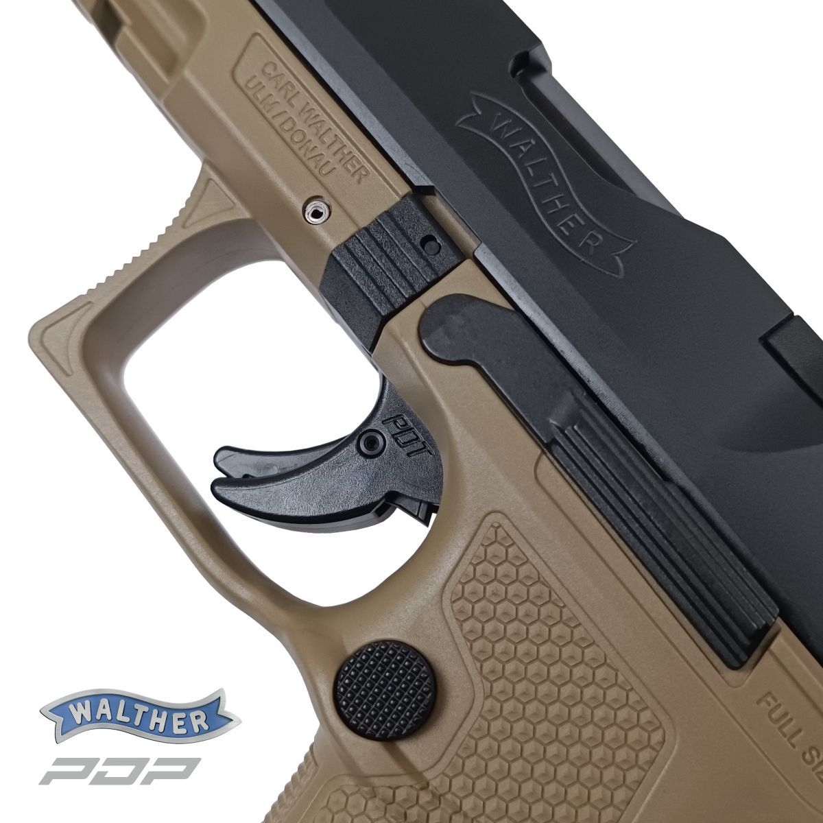 WALTHER PDP FULL SIZE FDE 4,5‘‘, 9 MM LUGER, PISTOLE SAMONABÍJECÍ