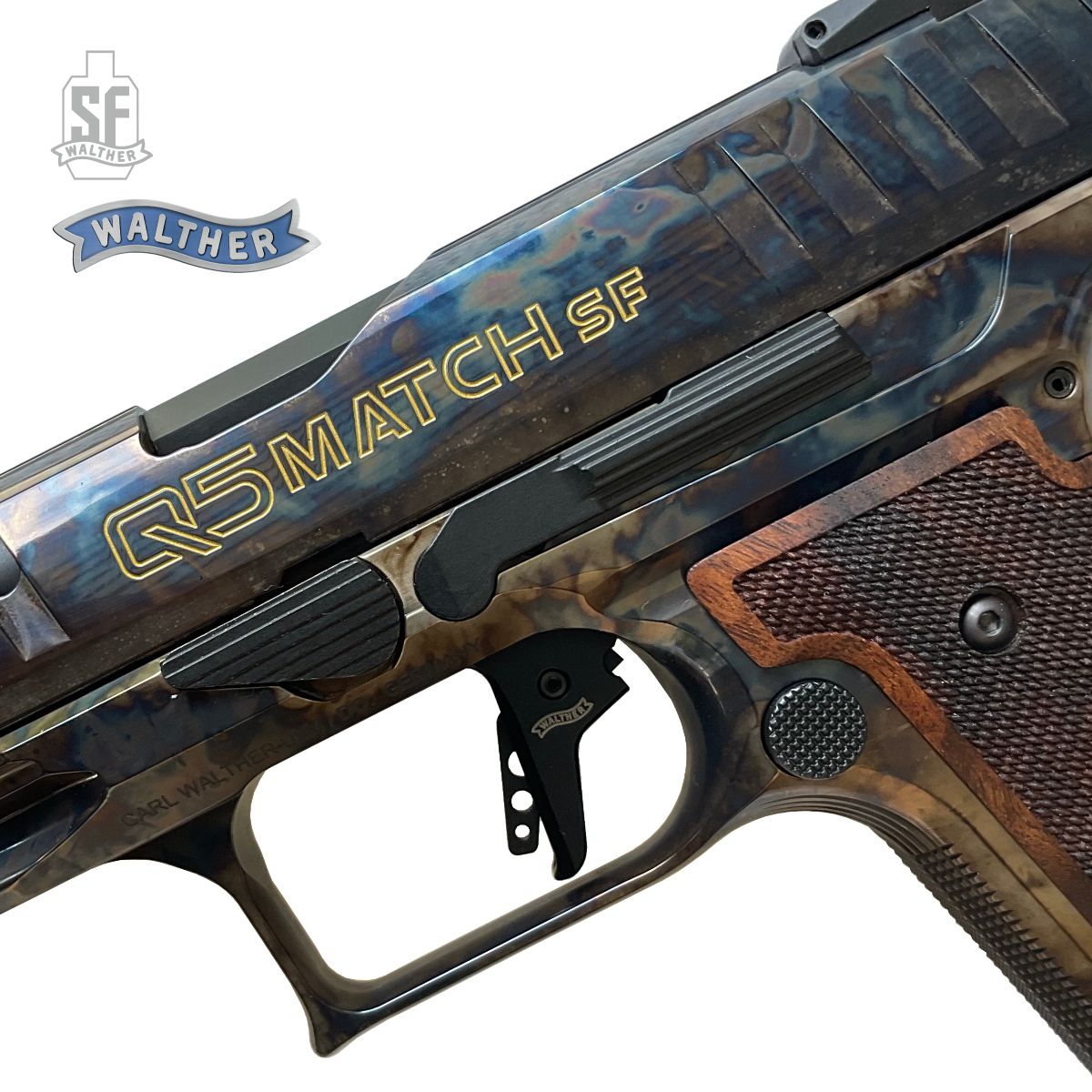WALTHER Q5 MATCH STEEL FRAME VINTAGE, 5", 9 MM LUGER, PISTOLE SAMONABÍJECÍ