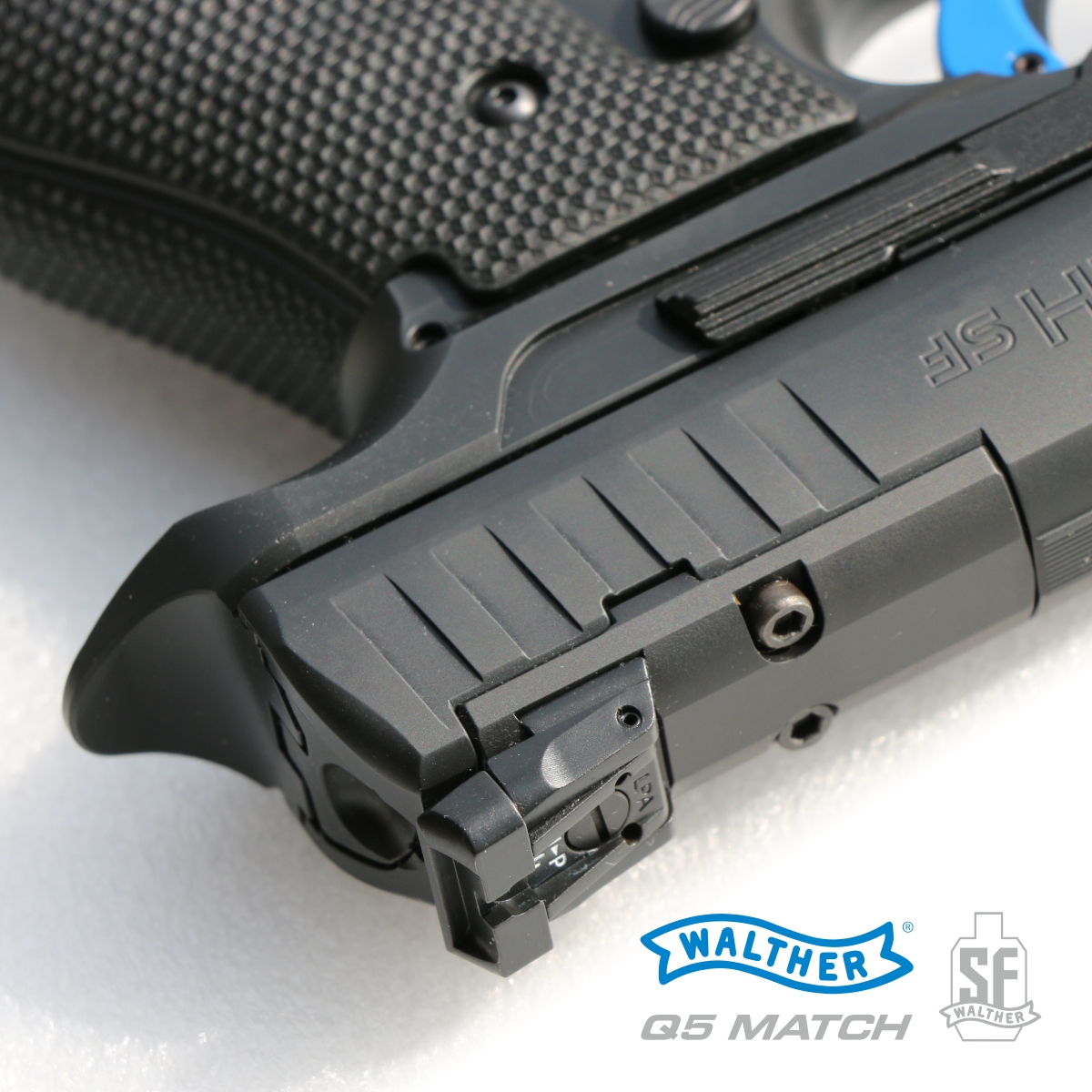 WALTHER Q5 MATCH STEEL FRAME CHAMPION 5", 9 MM LUGER, PISTOLE SAMONABÍJECÍ