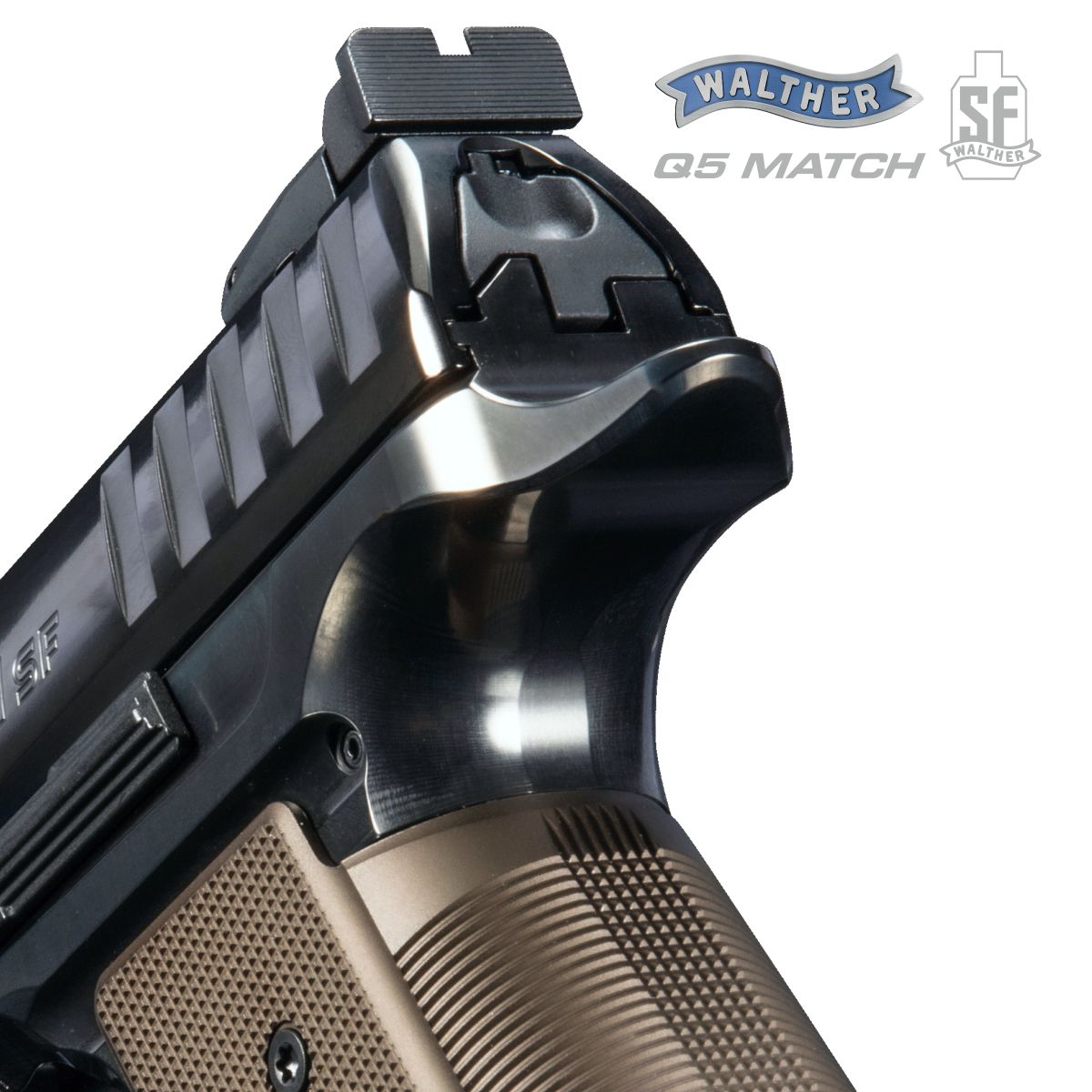 WALTHER Q5 MATCH STEEL FRAME BLACK DIAMOND 5", 9 MM LUGER, PISTOLE SAMONABÍJECÍ