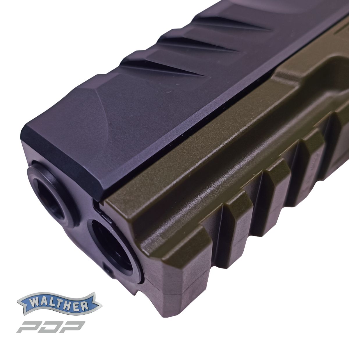 WALTHER PDP FULL SIZE OD GREEN 4,5‘‘, 9 MM LUGER, PISTOLE SAMONABÍJECÍ