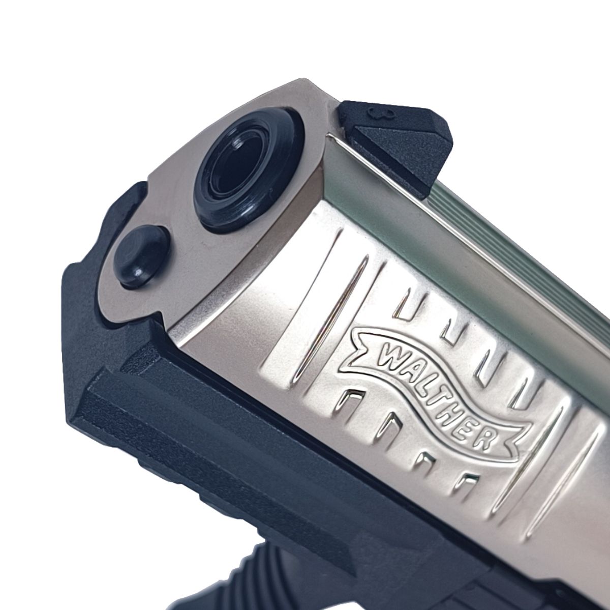 WALTHER P22Q 3,42" 22LR, PISTOLE SAMONABÍJECÍ, ČERNÁ/NIKL