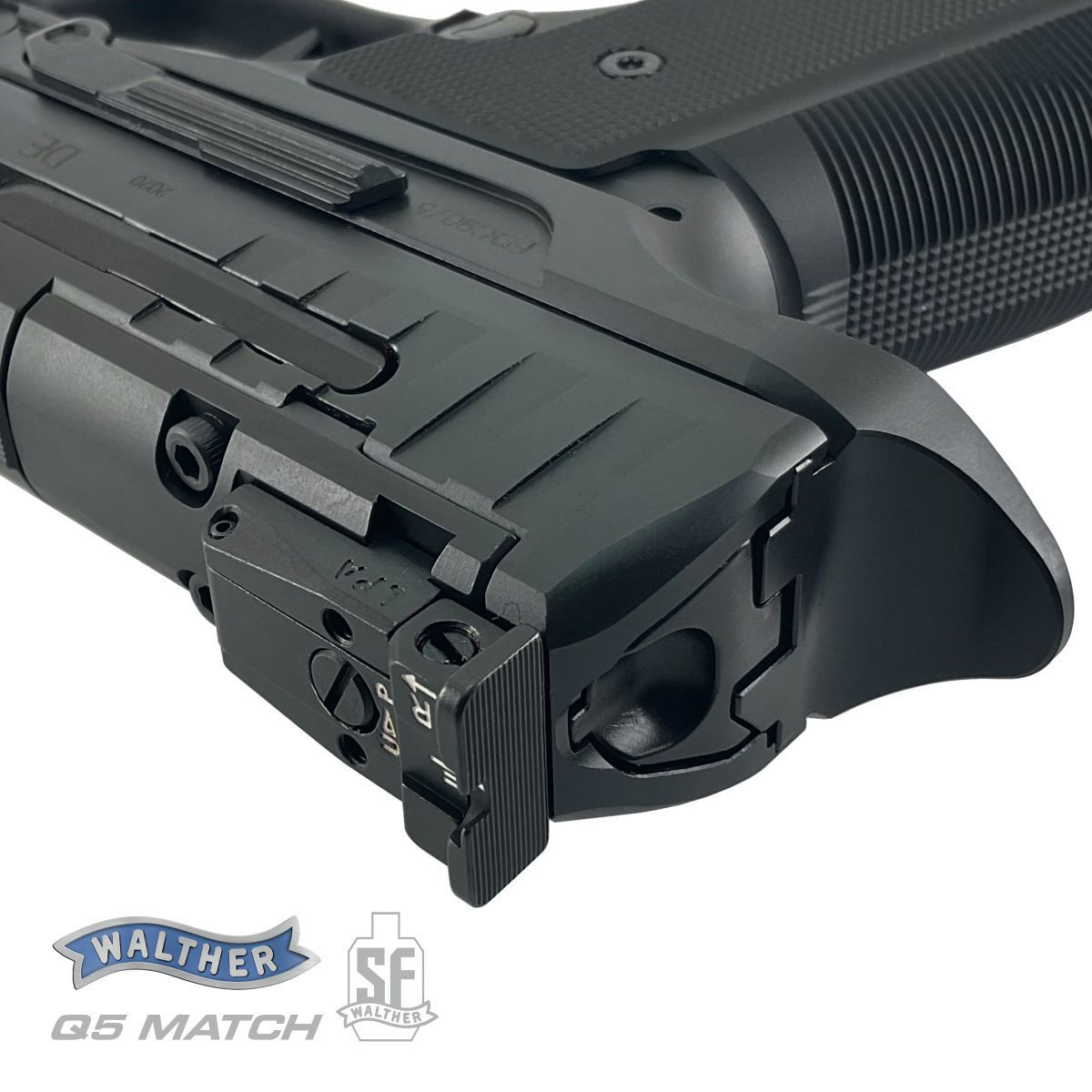 WALTHER Q5 MATCH STEEL FRAME BLACK RIBBON 5", 9 MM LUGER, PISTOLE SAMONABÍJECÍ