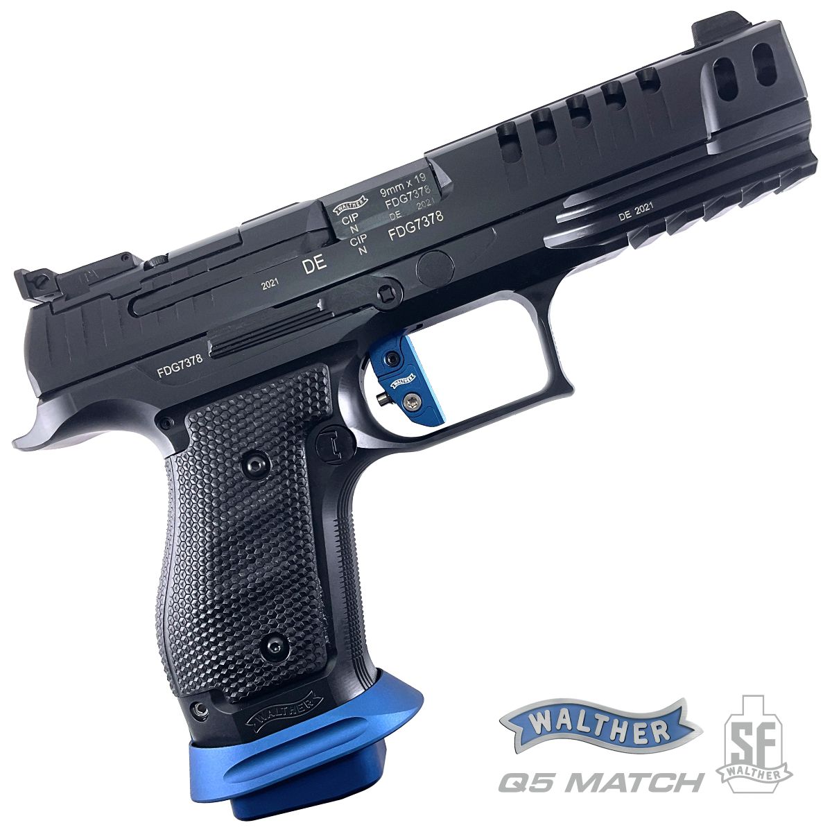 WALTHER Q5 MATCH STEEL FRAME EXPERT 5", 9 MM LUGER, PISTOLE SAMONABÍJECÍ