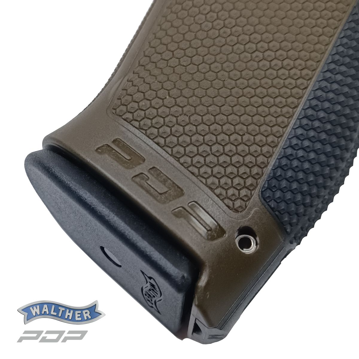 WALTHER PDP FULL SIZE OD GREEN 4,5‘‘, 9 MM LUGER, PISTOLE SAMONABÍJECÍ