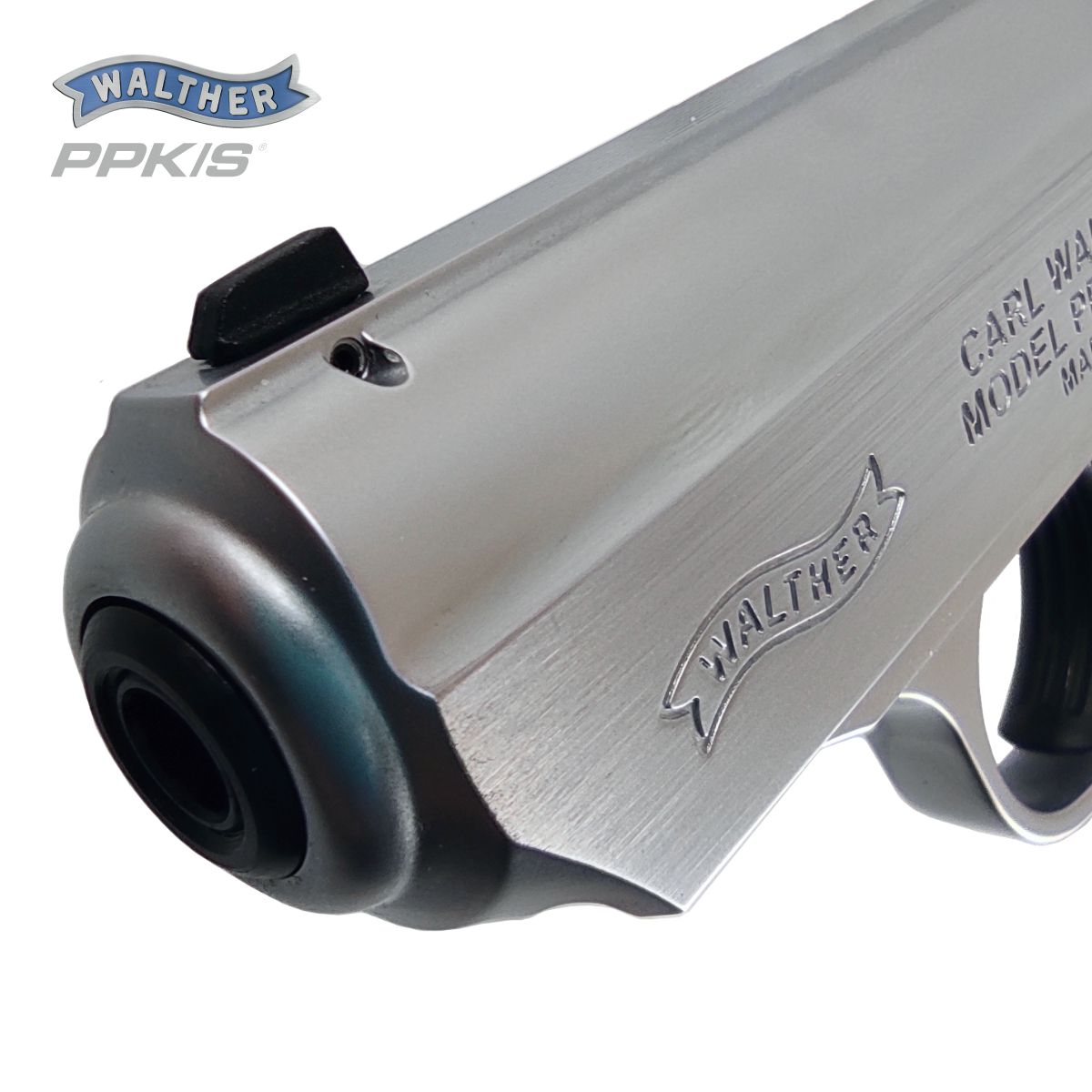 WALTHER PPK/S .22 LR, PISTOLE SAMONABÍJECÍ, NIKL