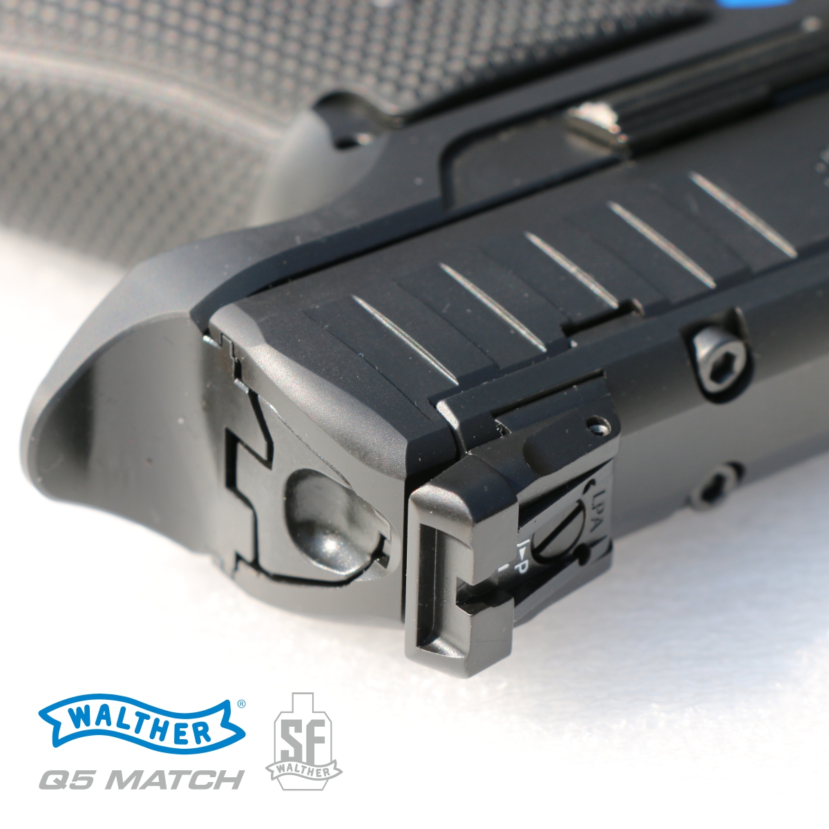 WALTHER Q5 MATCH STEEL FRAME 5", 9 MM LUGER, PISTOLE SAMONABÍJECÍ