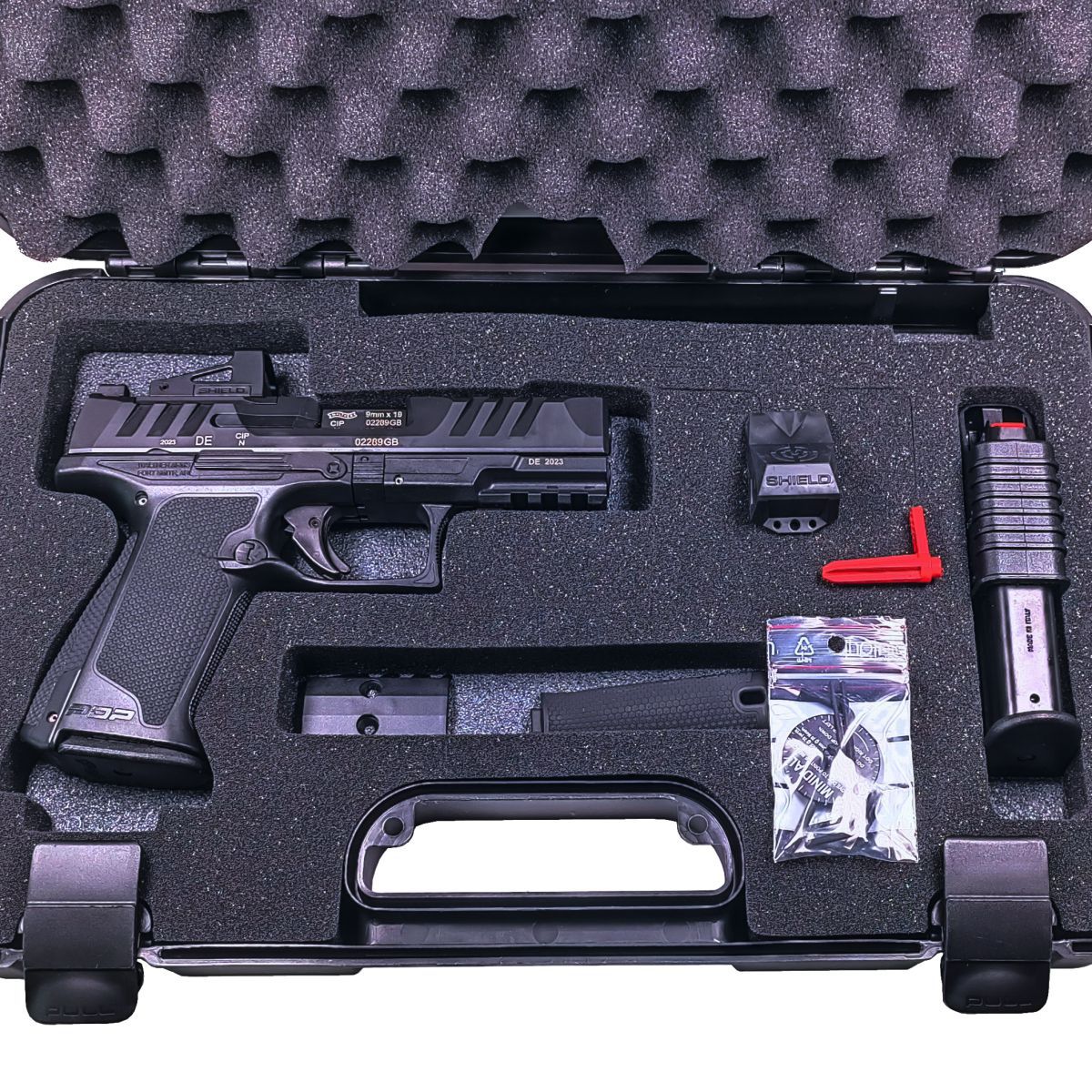 WALTHER PDP F-SERIES 4" COMBO-SHIELD, 9 MM LUGER, PISTOLE SAMONABÍJECÍ