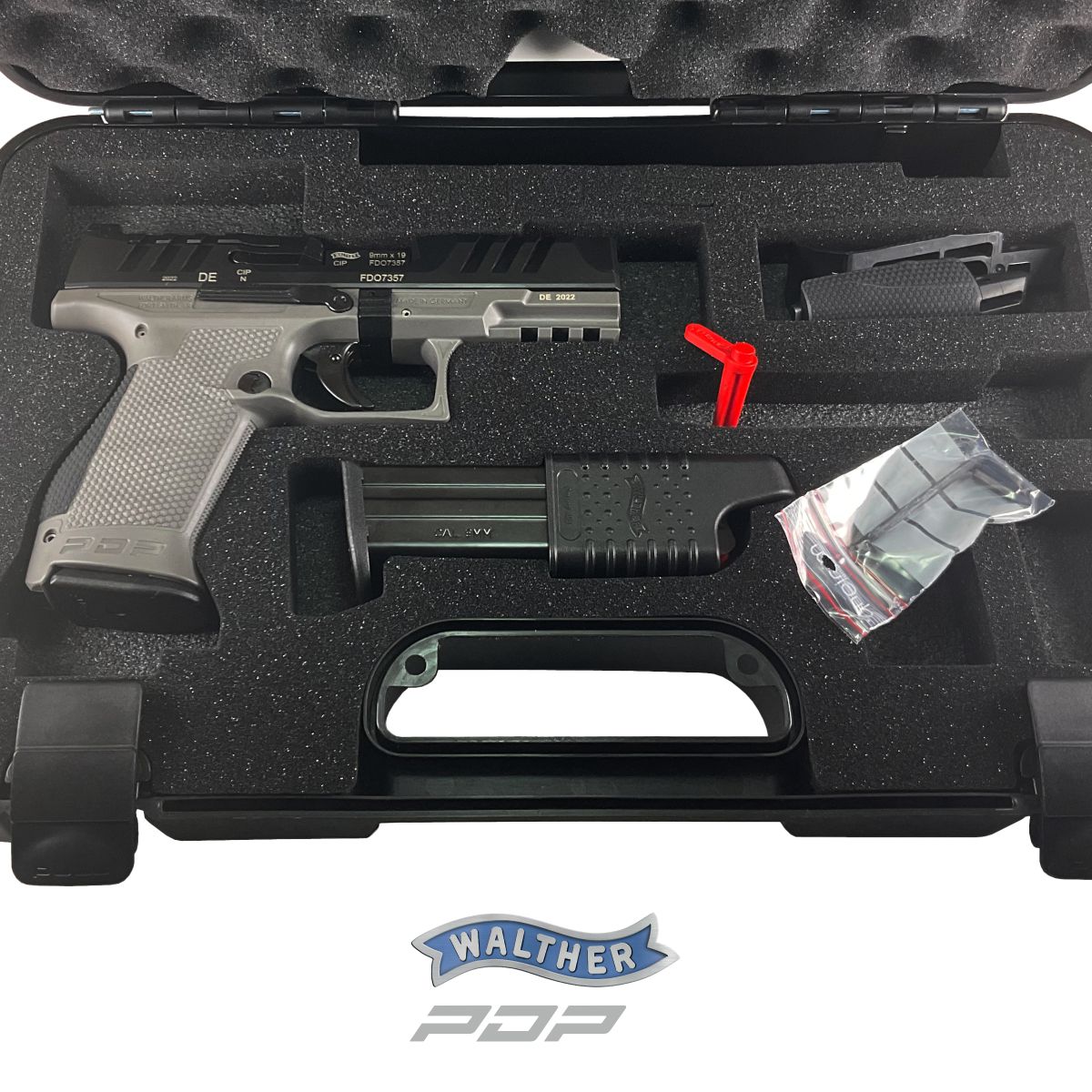 WALTHER PDP COMPACT TUNGSTEN GREY 4‘‘, 9 MM LUGER, PISTOLE SAMONABÍJECÍ