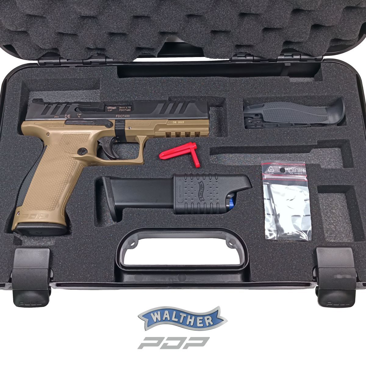 WALTHER PDP FULL SIZE FDE 4,5‘‘, 9 MM LUGER, PISTOLE SAMONABÍJECÍ