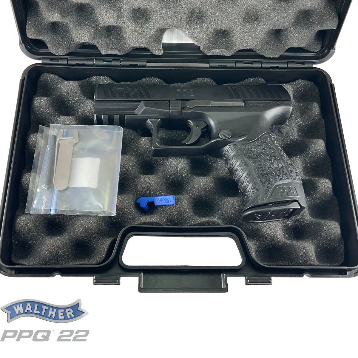 WALTHER PPQ M2 4" 22 LR, PISTOLE SAMONABÍJECÍ, ČERNÁ
