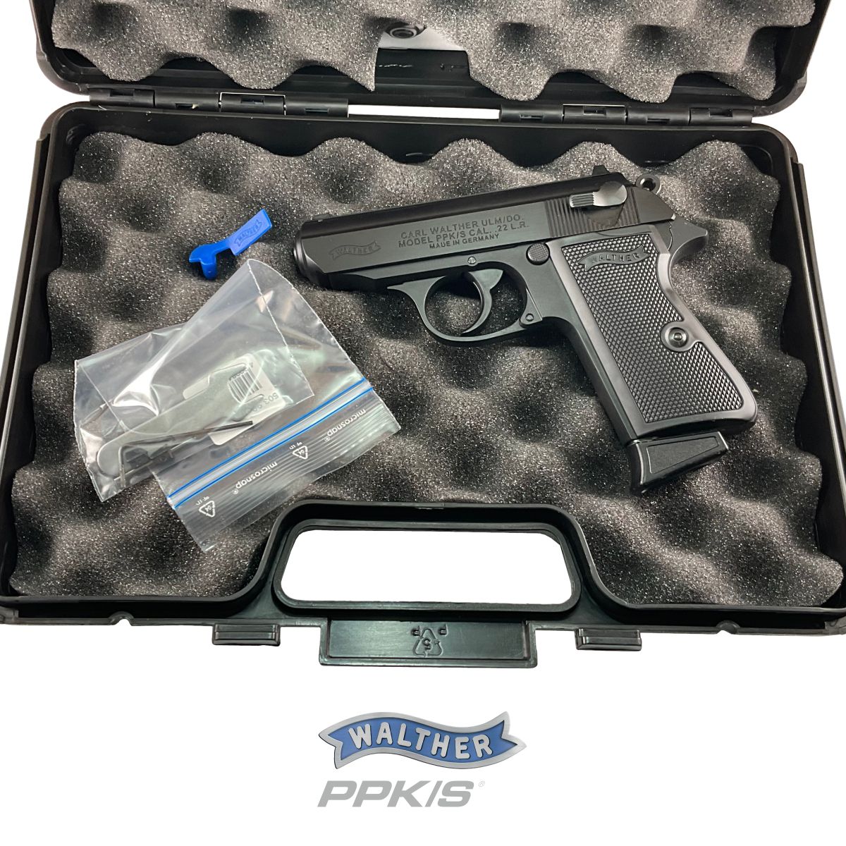 WALTHER PPK/S .22 LR, PISTOLE SAMONABÍJECÍ, ČERNÁ