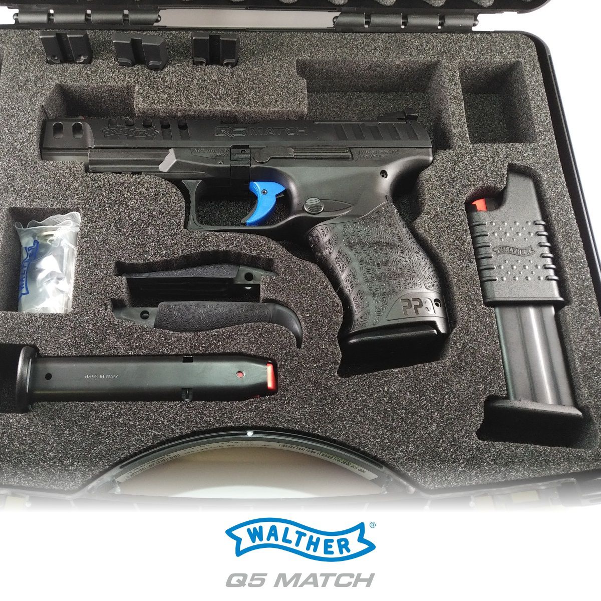 WALTHER Q5 MATCH 5" 9 MM LUGER, PISTOLE SAMONABÍJECÍ SPORTOVNÍ