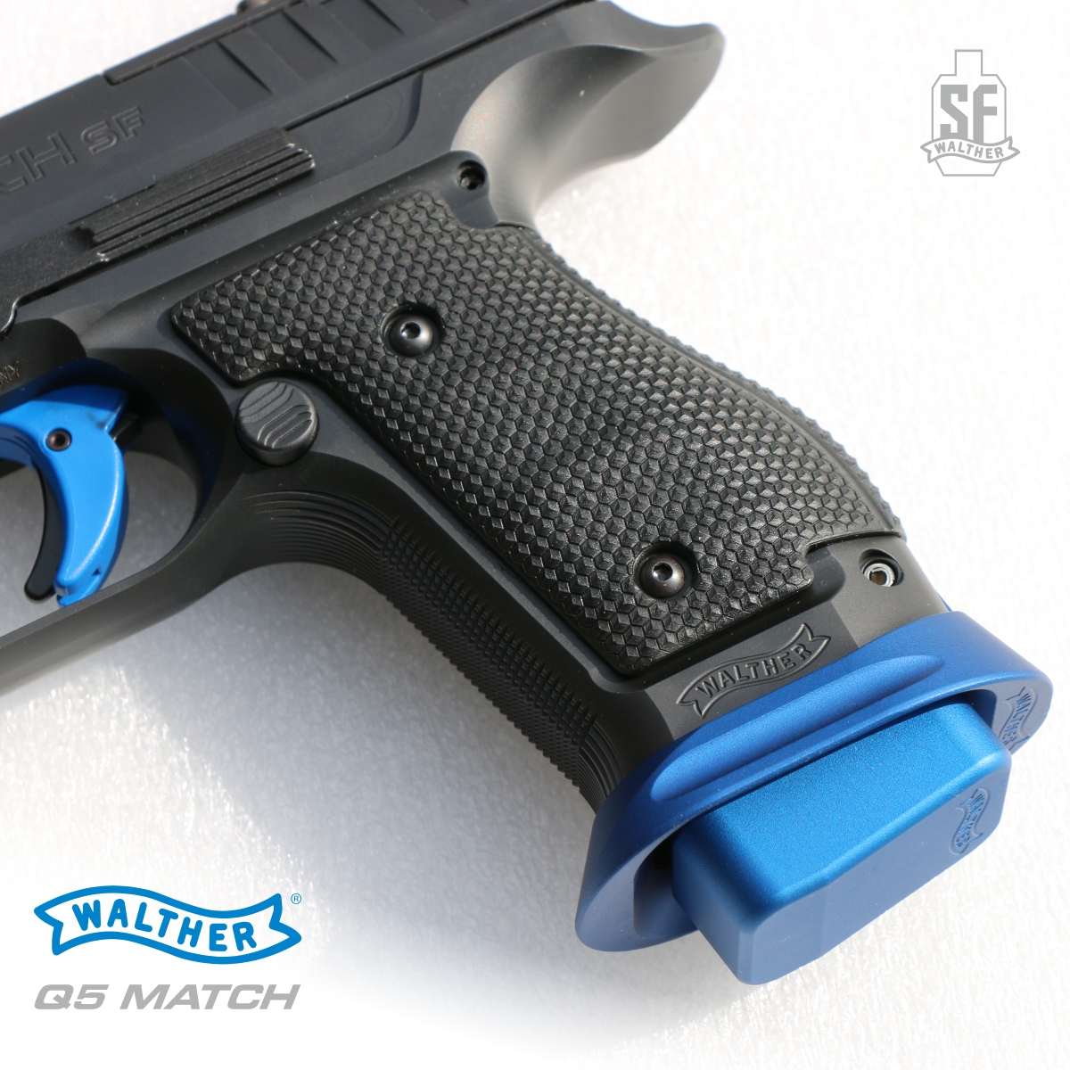 WALTHER Q5 MATCH STEEL FRAME CHAMPION 5", 9 MM LUGER, PISTOLE SAMONABÍJECÍ